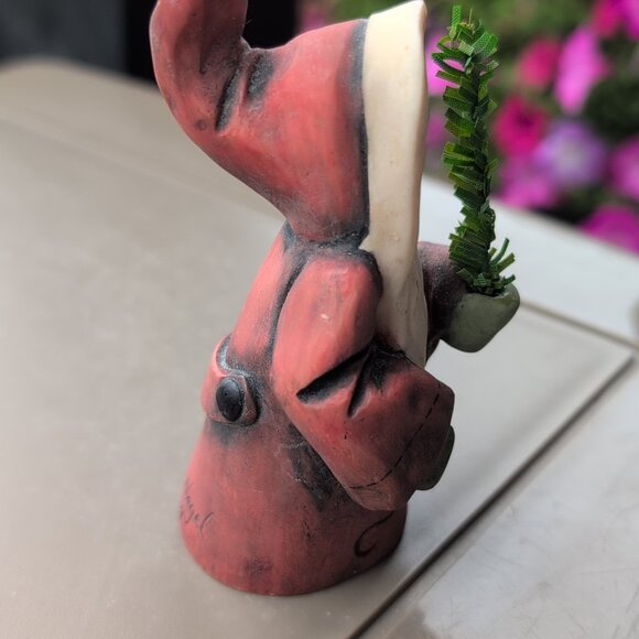 Vintage Allyson Nagel 1994 Santa Figurine Statue 4" Tall Christmas Holiday - Picture 4 of 4